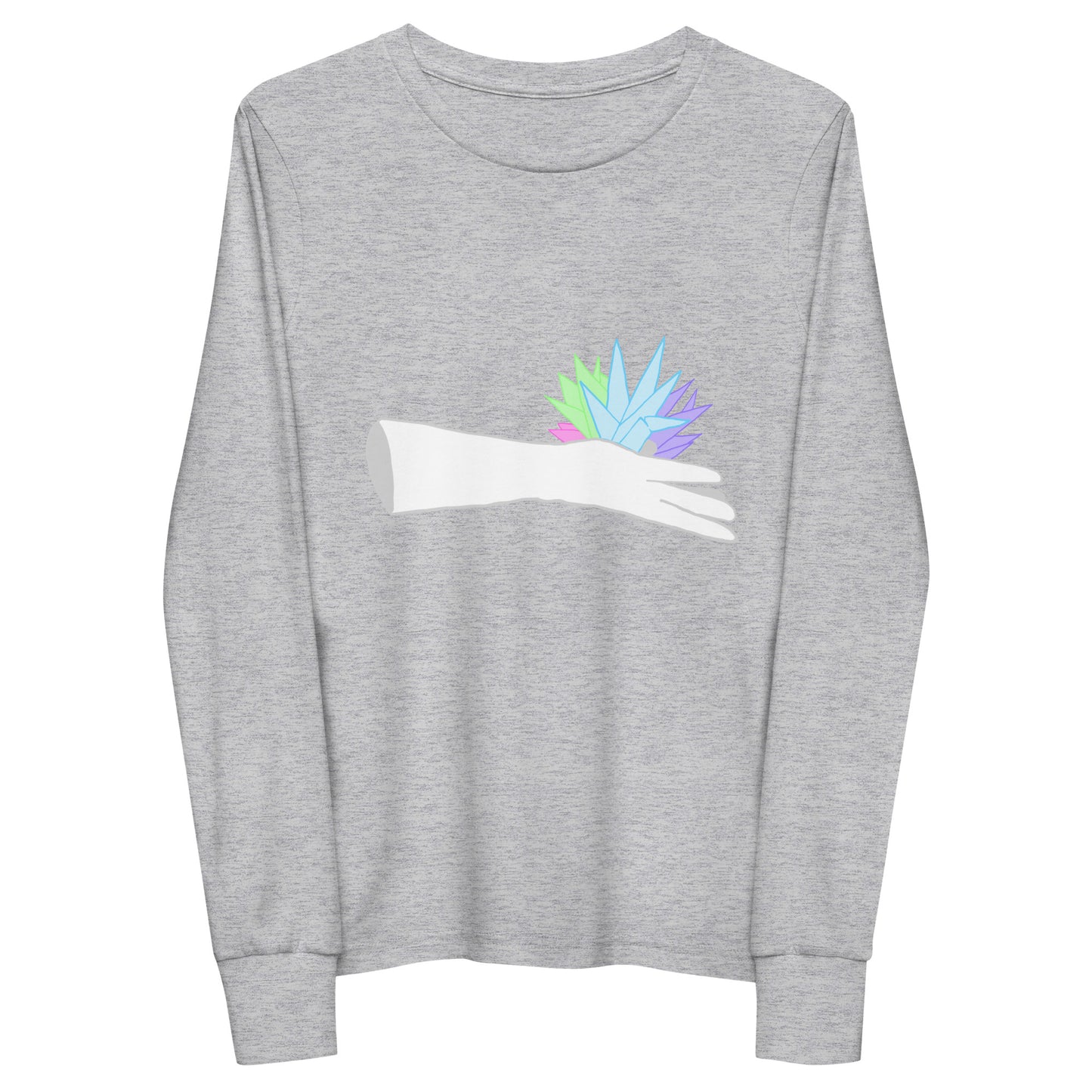 Crystal hand long sleeve t-shirt