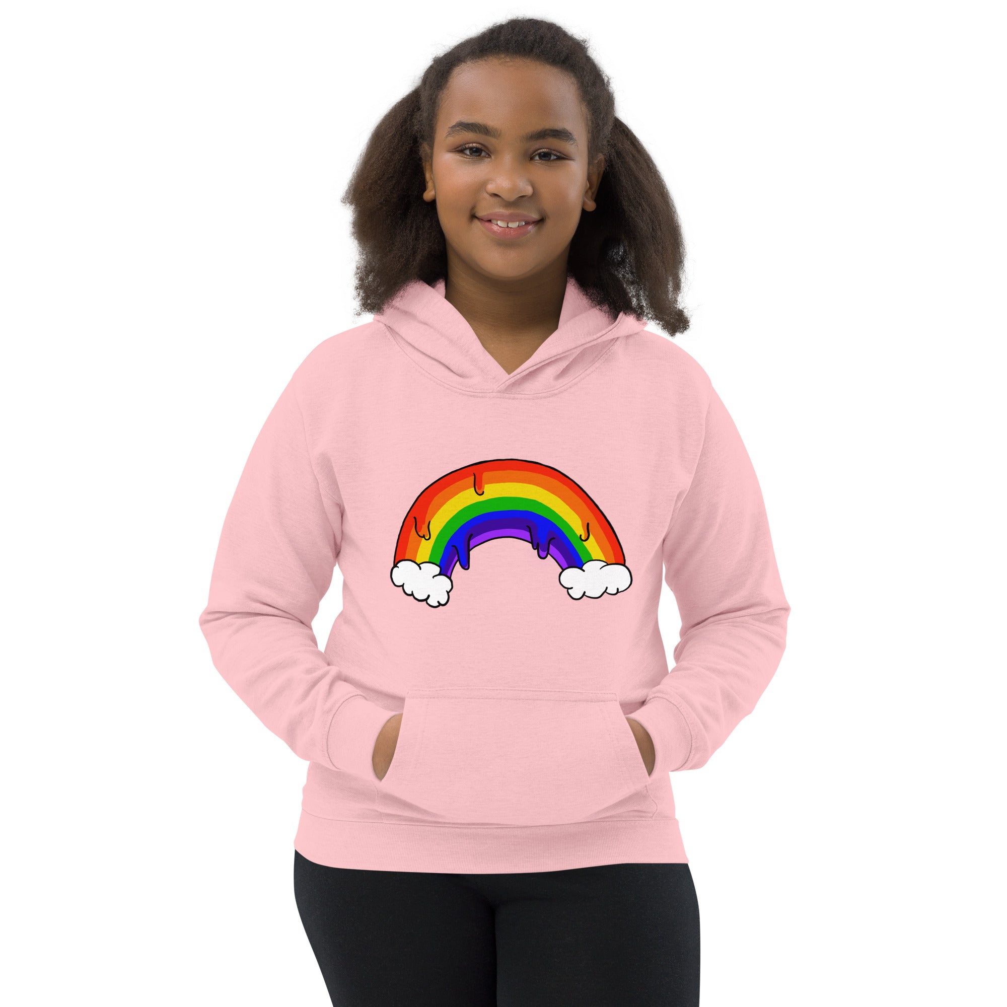 Girls 2025 rainbow hoodie