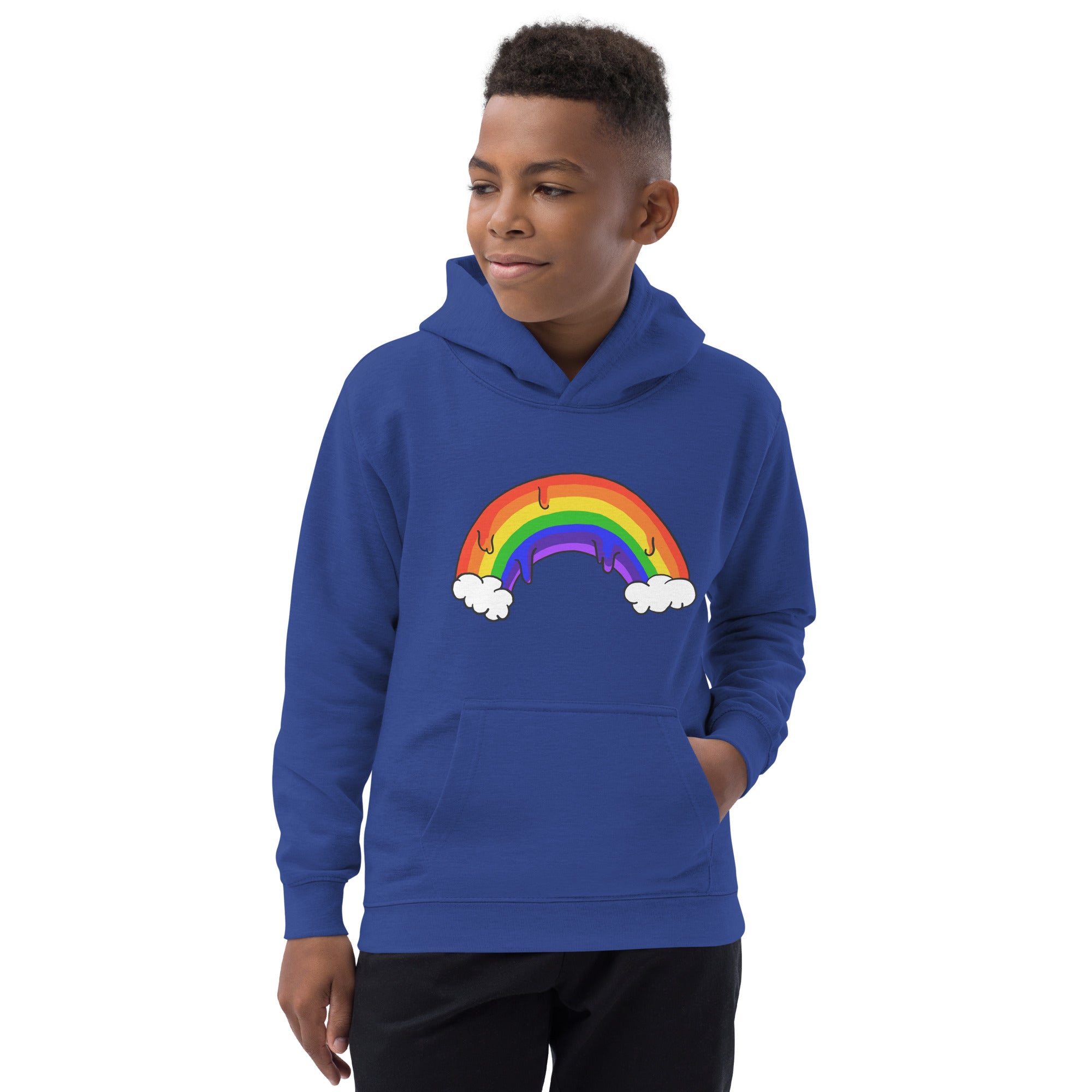 Kids Drippy Rainbow Hoodie